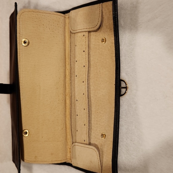 Livingstone London Black Leather Jewelry Roll - Picture 4 of 6